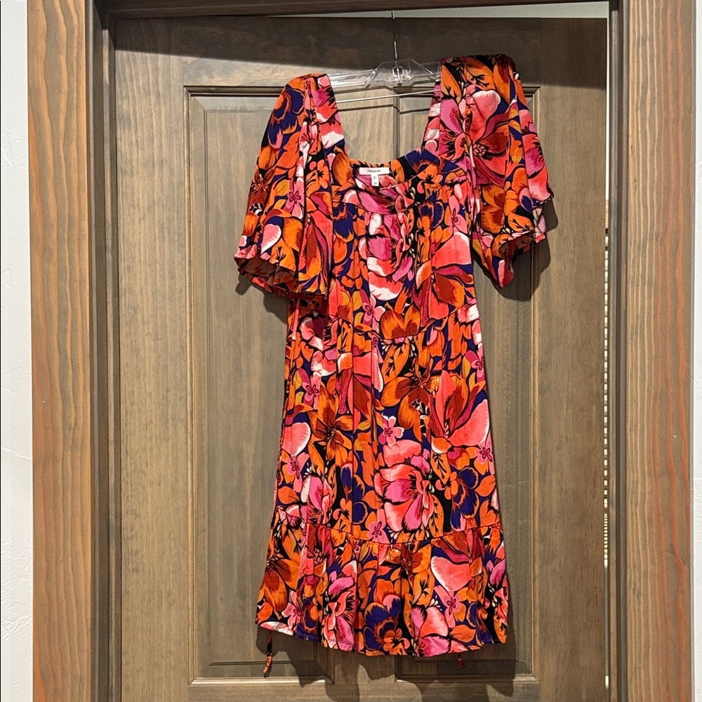 Maurices Pink and Orange Floral Top